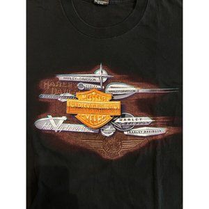 Harley Davidson 1996 VINTAGE Single Stitch T-Shirt Salt Lake City Logo Large